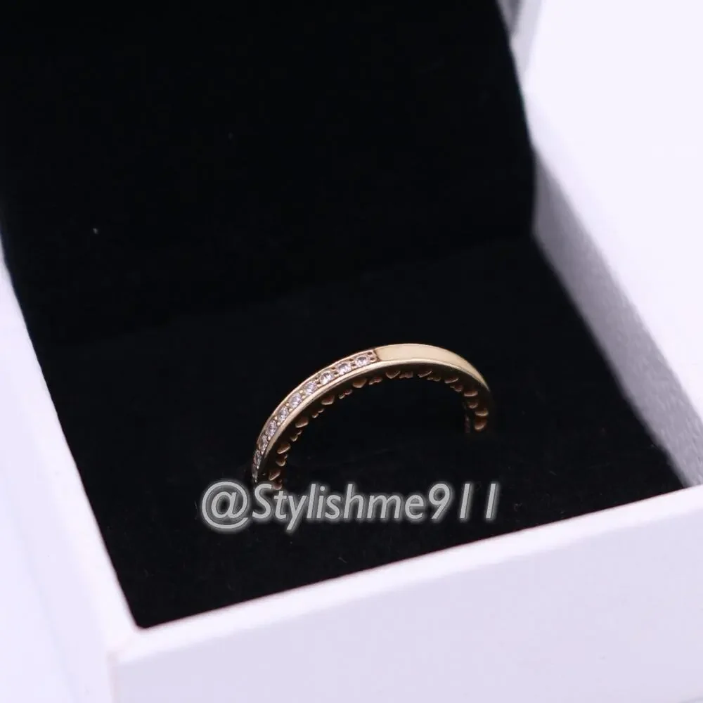 Authentic Pandora 14K Gold Radiant Hearts of Pandora Ring